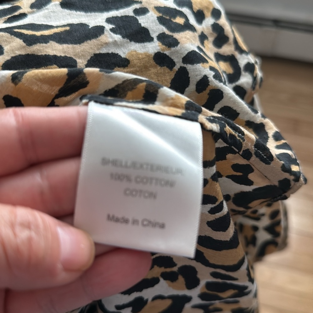Tory Burch - Leopard Print Button-Up Shirt - Picture 7 of 8